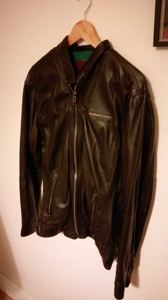 Brown leather jacket in london