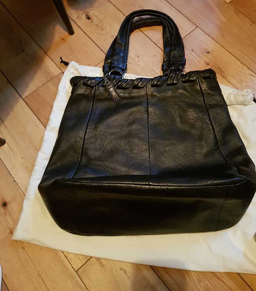 COLE HAAN black leather bag in london