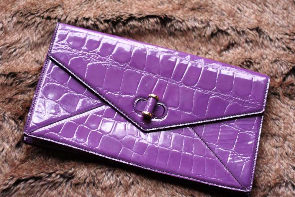 GENUINE Alexander Mcqueen Clutch Bag in purple- 100% Authentic in london