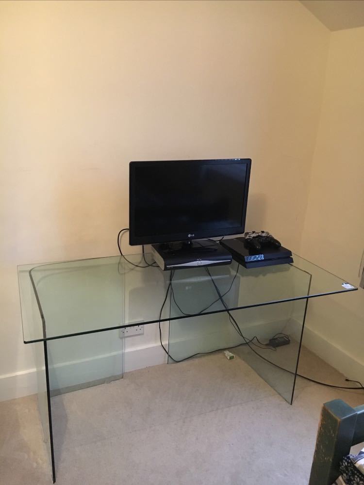 Glass desk in london
