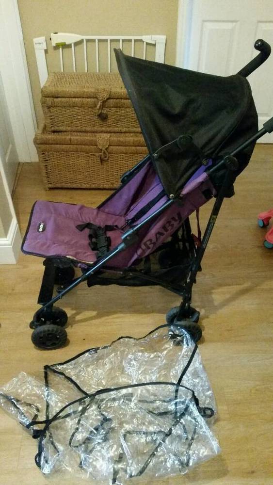 Obaby Atlas stroller, black & purple in london