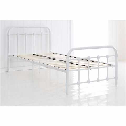 Single white bed frame in london
