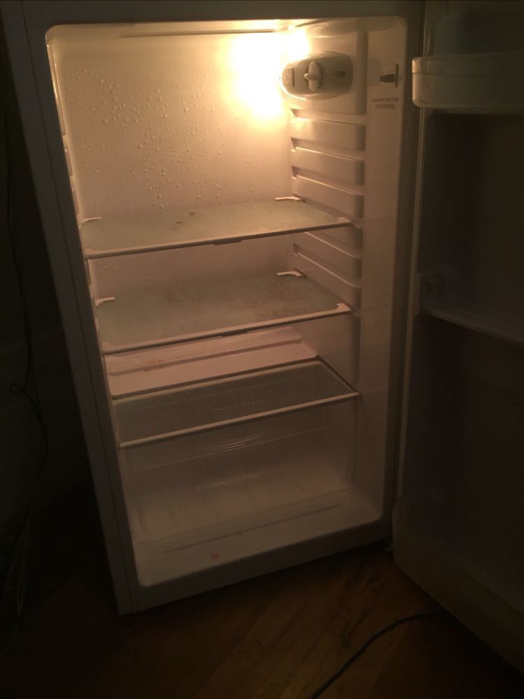 Small white fridge in london