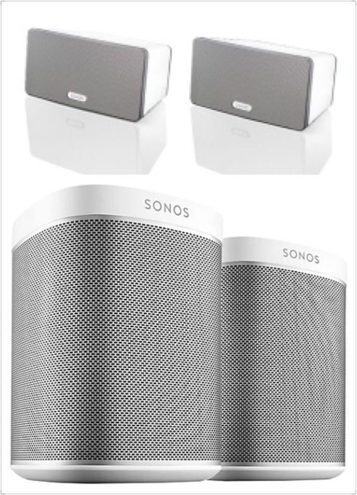 Sonos 2x Play 1 + 3x Play 3 Speakers in london