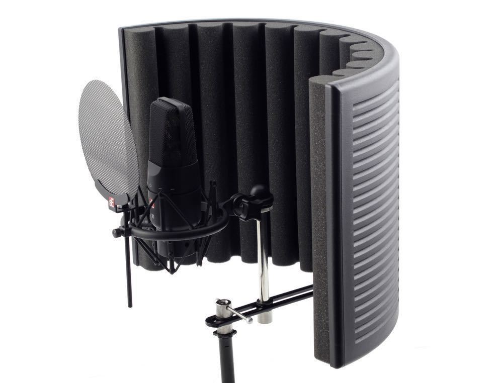 Sound proof Mic reflection shield in london