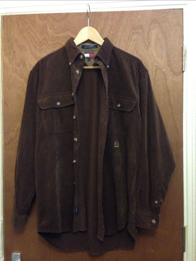 Tommy Hilfiger Brown corduroy shirt M in london